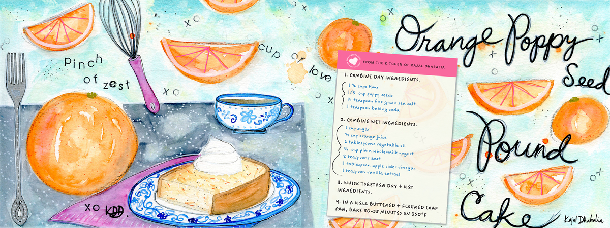Orange Poppy Seed Pound Cake by Wholesome Soul | Kajal Dhabalia