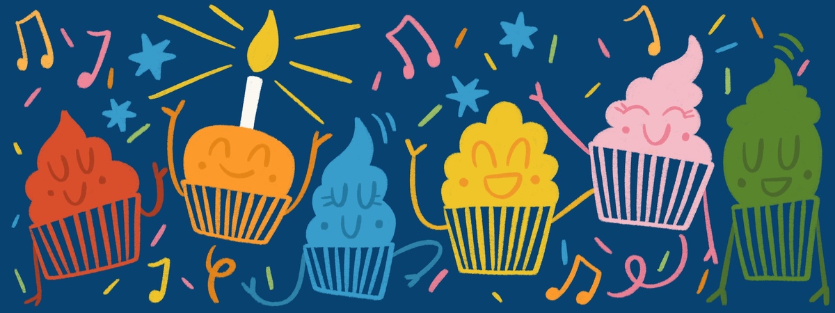Cupcake birthday party by Natalia González