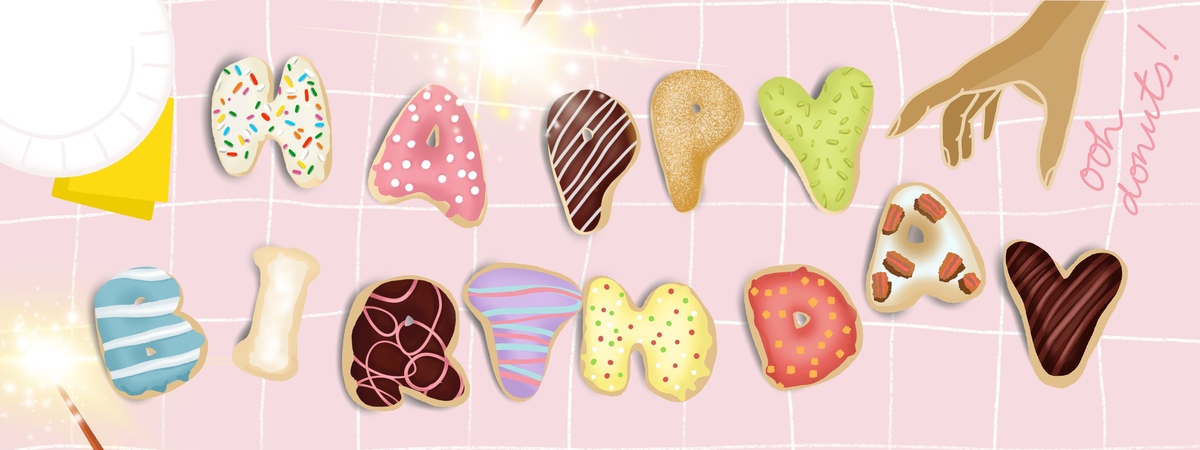 Birthday Donuts! by Stef Wong