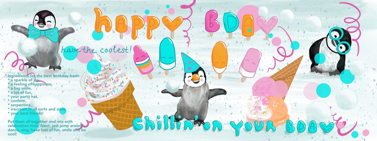 Have a cool birthday! by Marielle Snel
