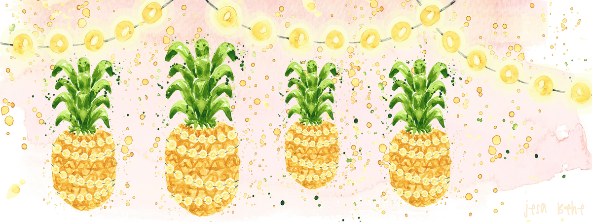 Fancy Pineapple Party by jesa behe