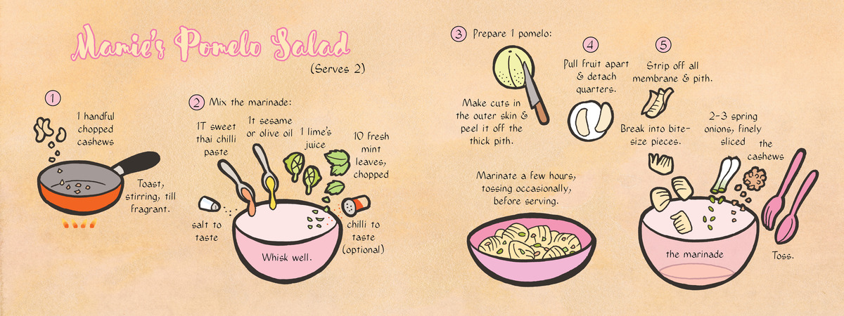 Mamie's Pomelo Salad by Joumana Medlej