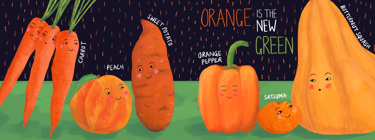 Orange is the new Green by Christine Cuddihy Illustration