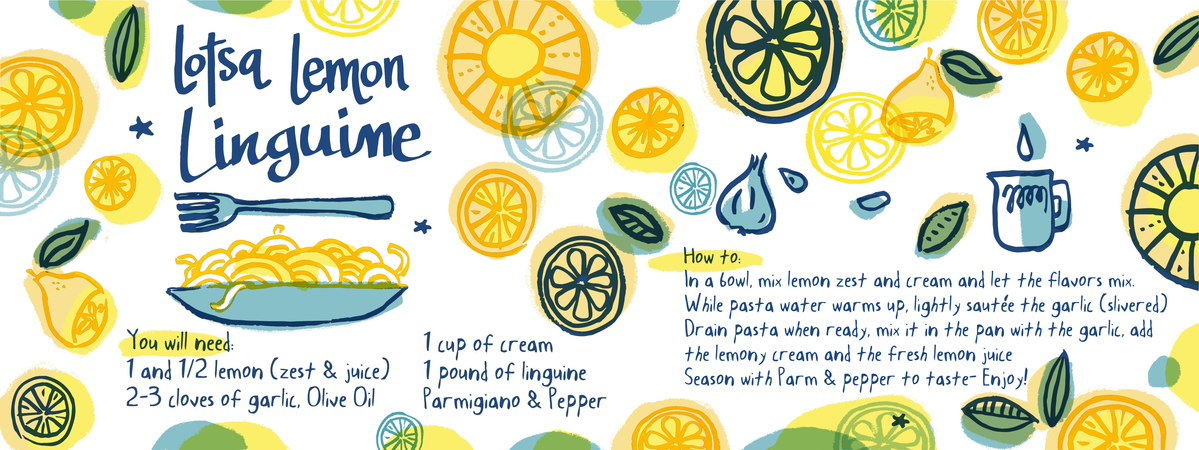 Lotsa Lemon Linguini by Leticia Plate
