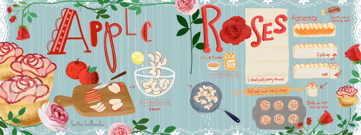 Apple Roses by Katia Bulbenko