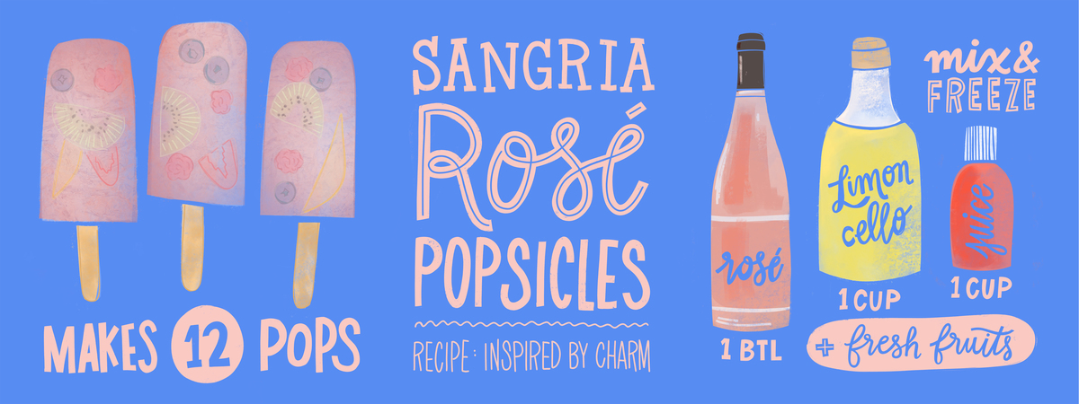 Sangria Rosé Popsicles by Jess Fimbel Willis