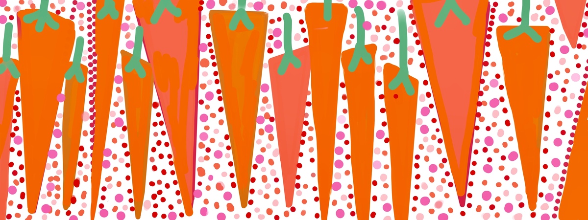 Carrots, carrots, carrots! by Jane Pakis