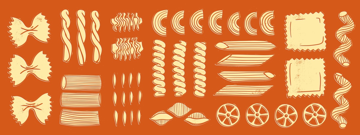 Pasta Shapes by Jess Fimbel Willis