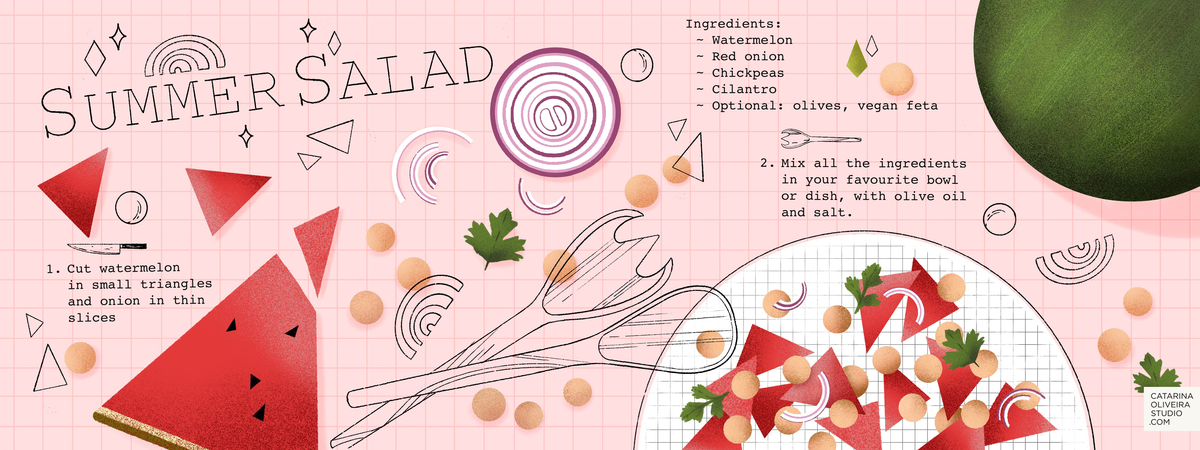 Watermelon Summer Salad by Catarina Oliveira