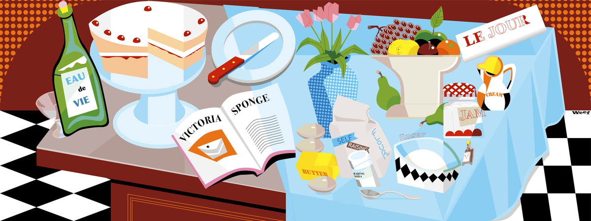 Victoria Sponge/Food Geometry by Weef Smith