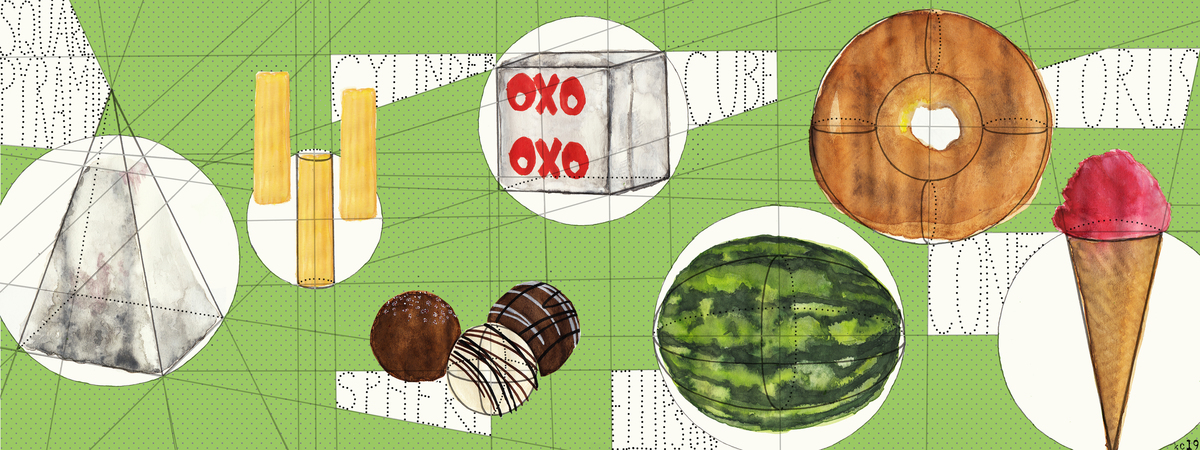 Perfectly geometric foods by Karen Cotting