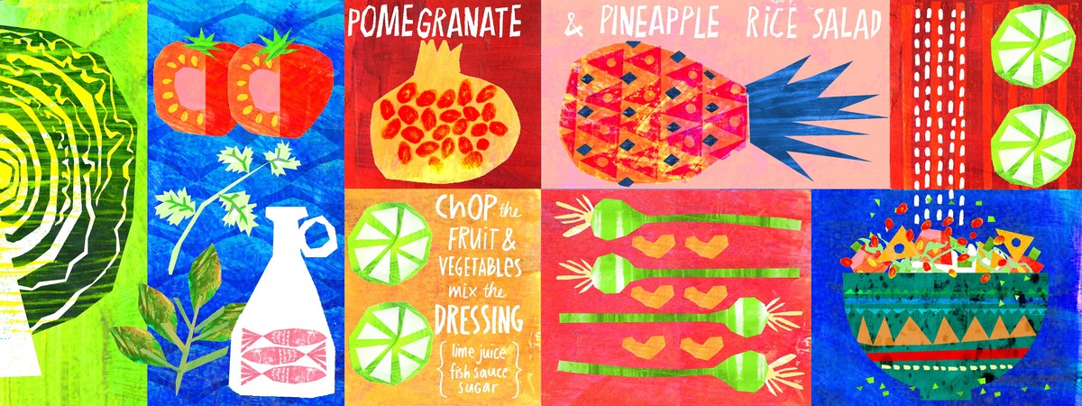 Food Geometry: P & P Salad by Kate Rochester