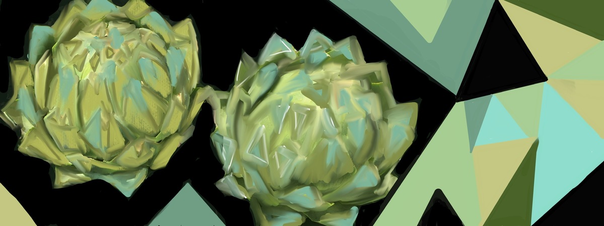 ARTICHOKE TRIANGLES by Jane Pakis