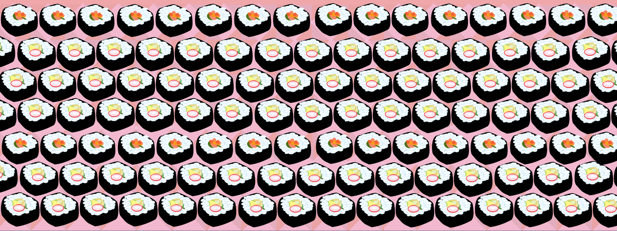 Geometric Sushi by Annie Bakst