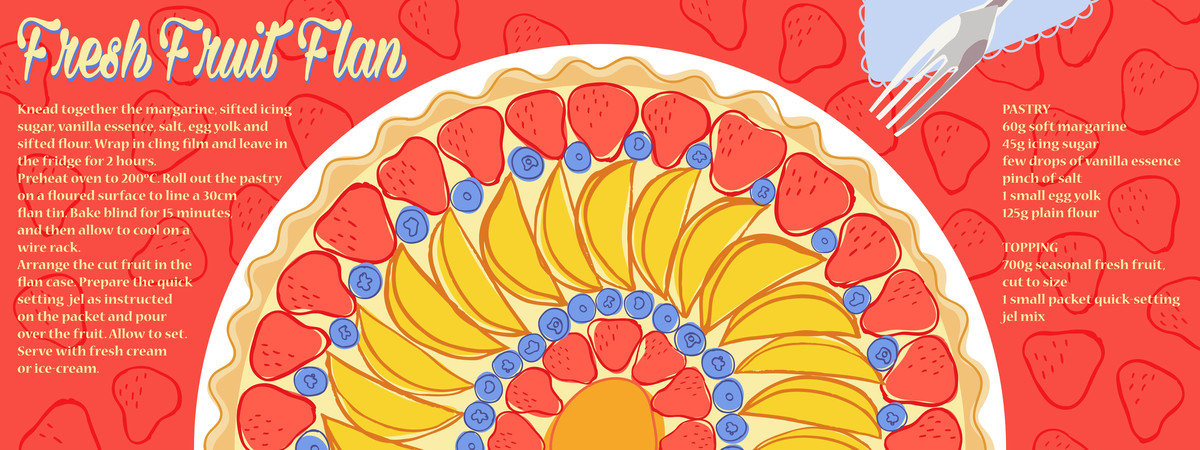 Fresh Fruit Flan by Christina McInerney