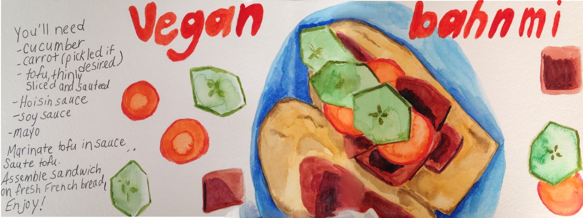 Vegan bahn mi sandwich by Christine Benda