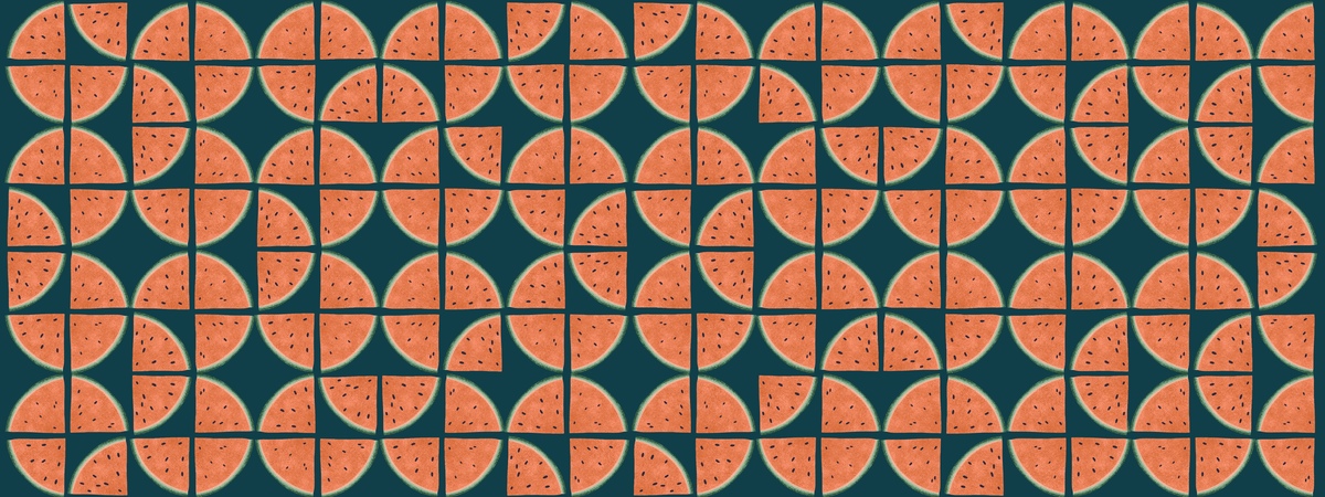 Geometric Watermelon by New Branch Studio