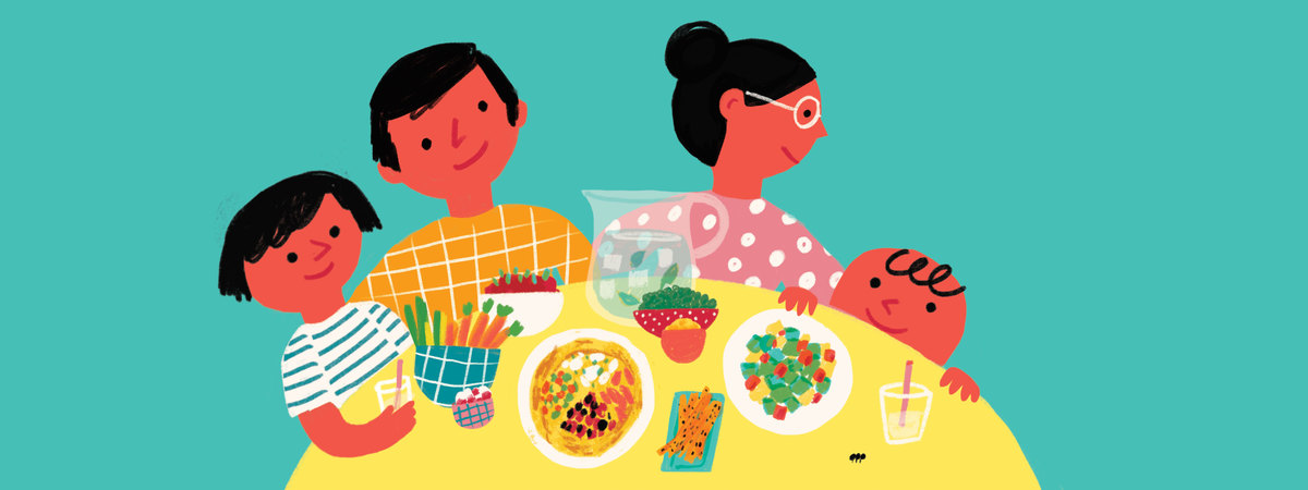 family meal by Lucia Calfapietra