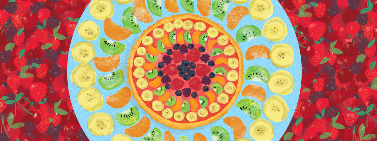 fruit cake by Lucia Calfapietra