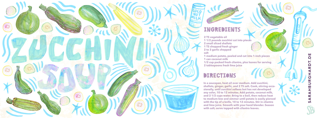 Zucchini Soup by Sarah Burghardt
