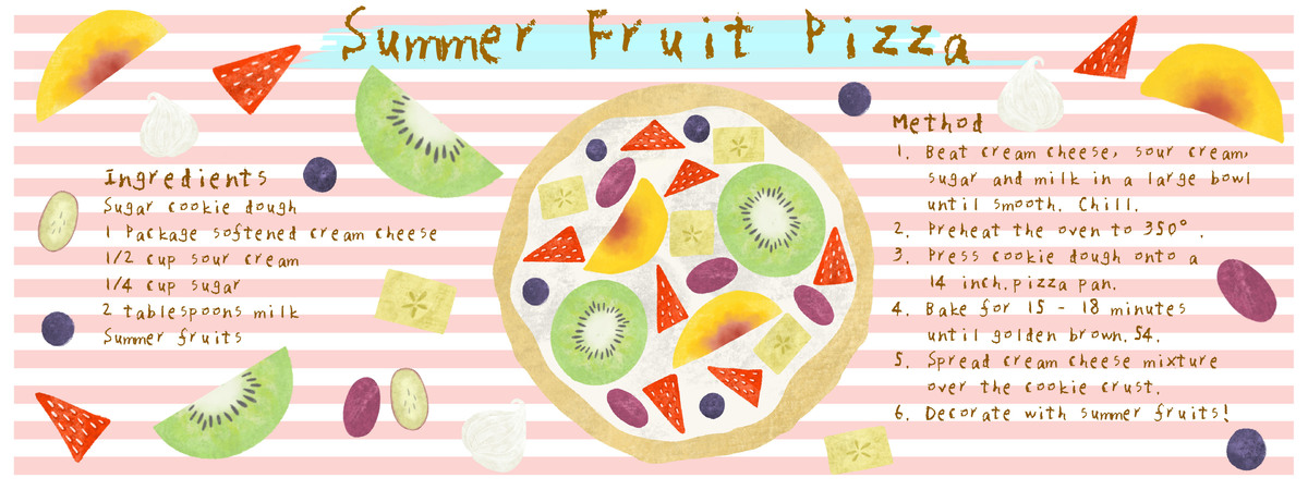 Summer Fruit Pizza by Cherub Chan