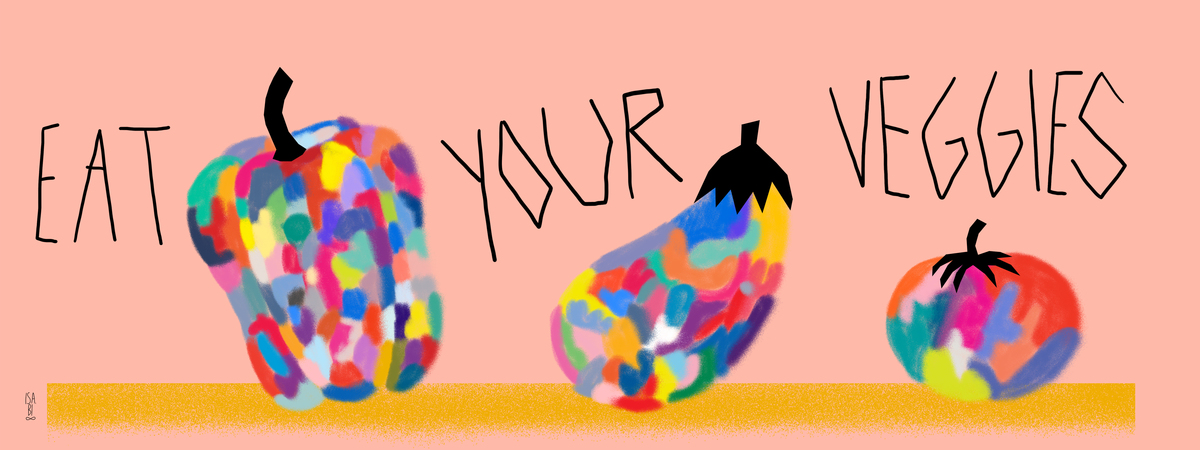 Eat your veggies by Isabella Bersellini