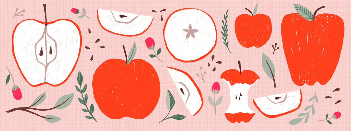 Apples: sliced, diced, it's all nice! by Kay Wolfersperger