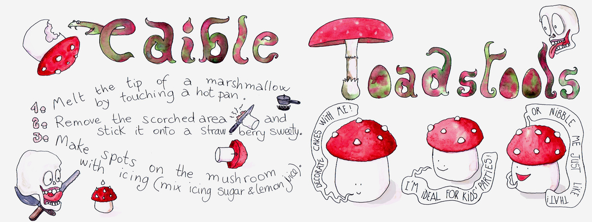 Edible Toadstools by Catriona Graciet