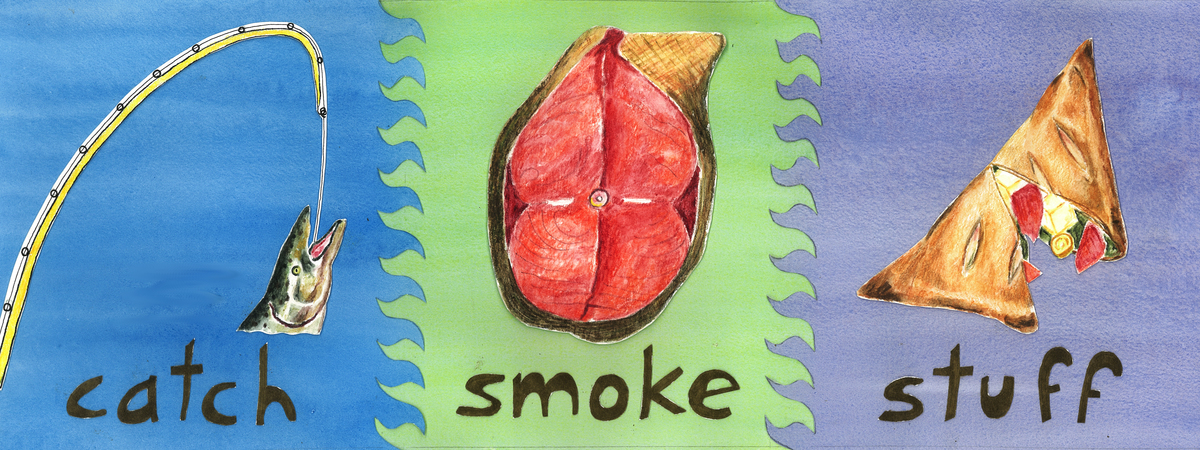 Smoked Salmon Triangles by Gina M. Brown