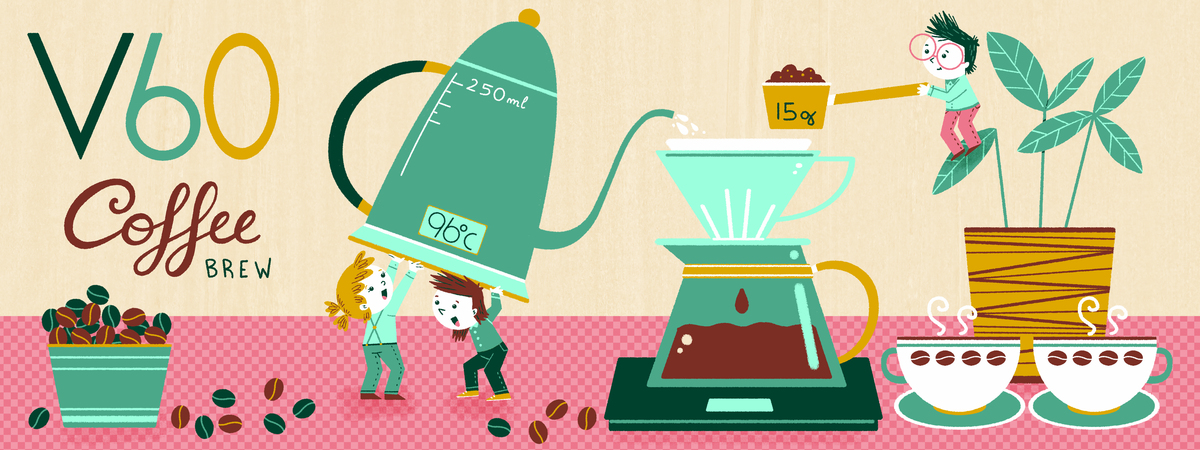 V60 coffee Brew by Angela Sbandelli