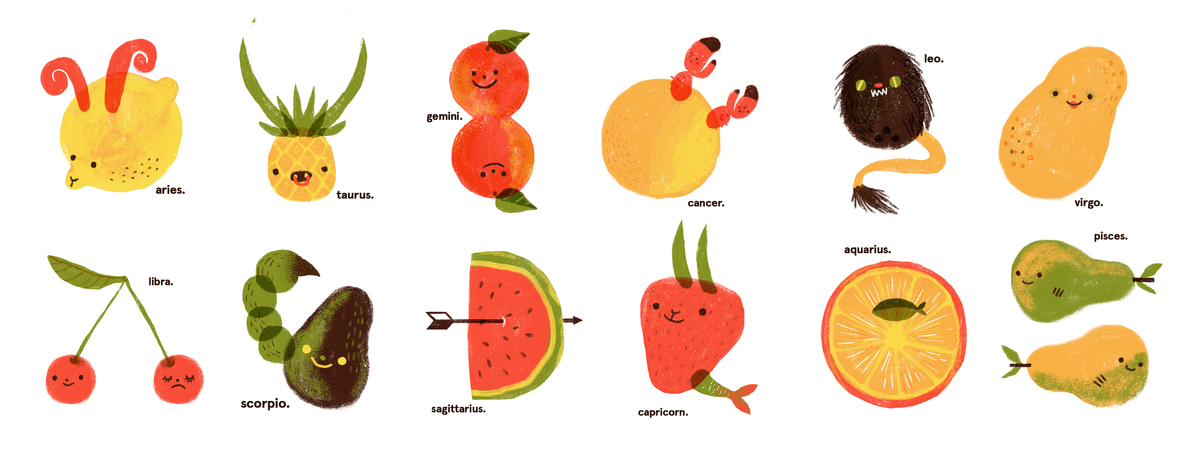 Rounded horoscope by Elisa Caroli