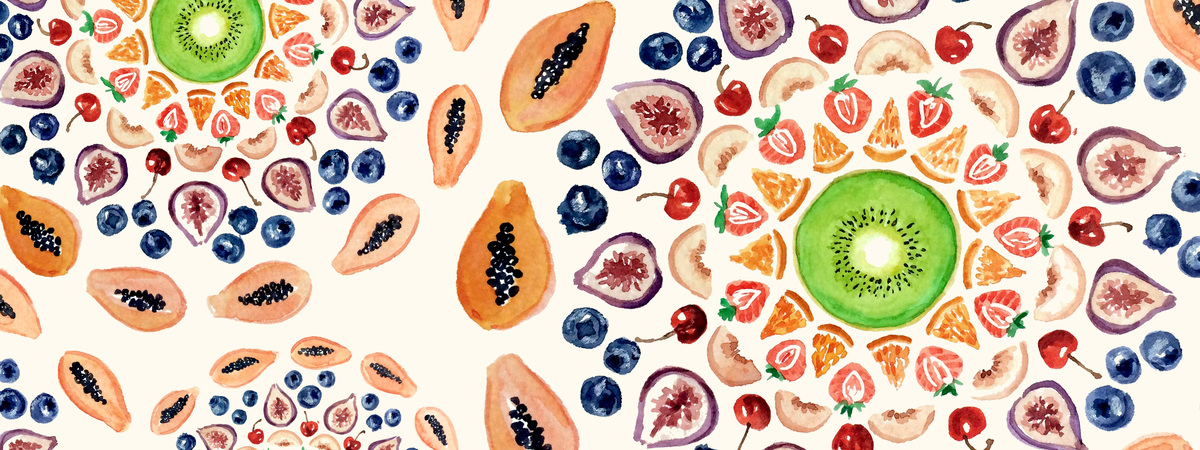 Fruit Mandala by Amy Bao