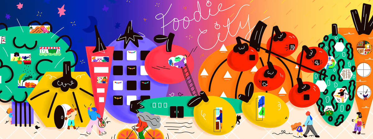 Foodie City by Jessie Woodz