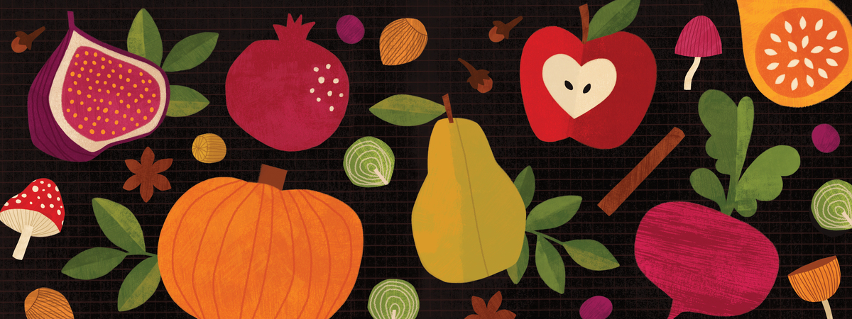 Fall Food Geometry by Lindsay Dale-Scott