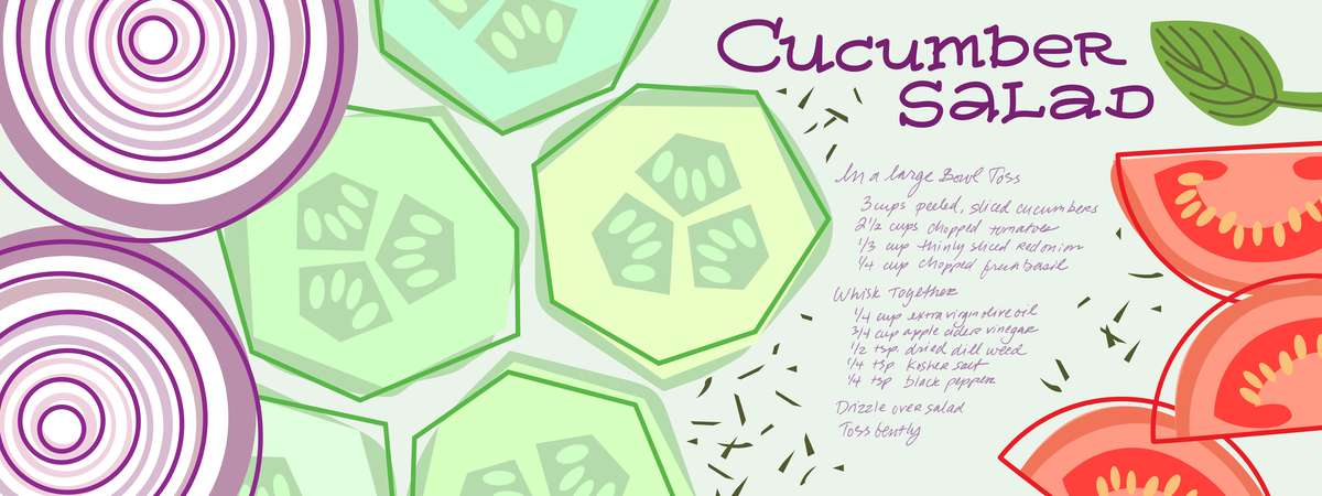 Cucumber Salad by Judith Mayer