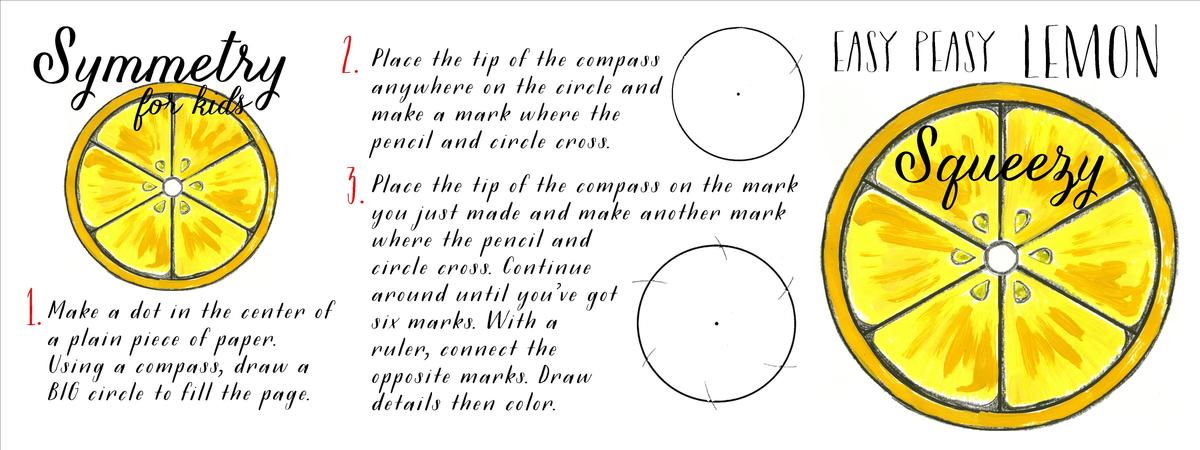 Kids can make Math Art! It's "Easy Peasy Lemon Squeezy"! by Andrea Domanski
