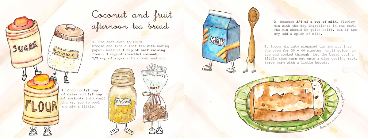 Coconut and Fruit Afternoon Tea Bread by Karli Scott