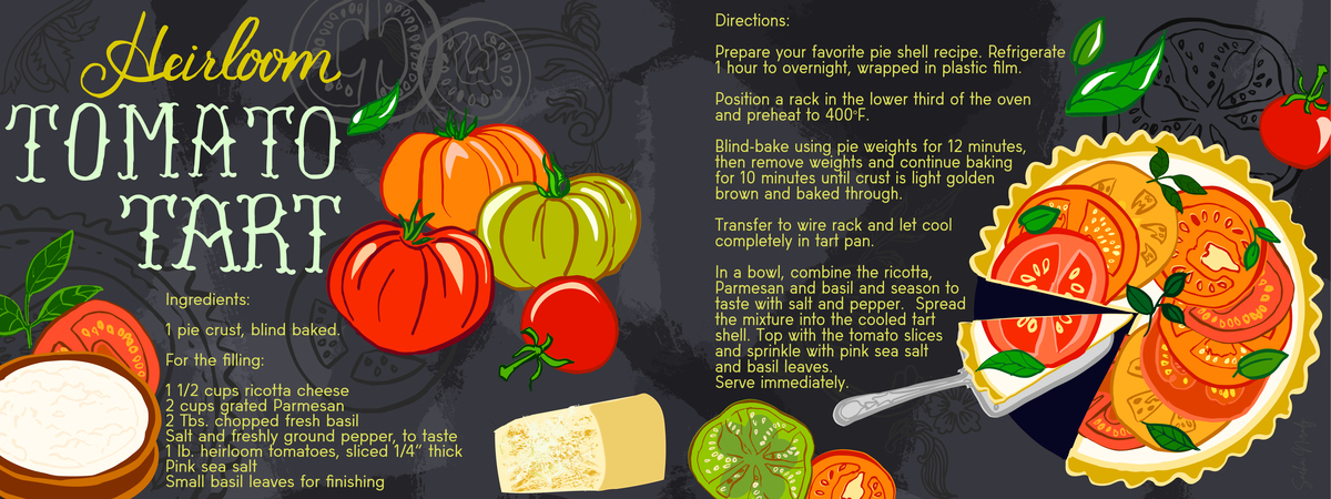 Heirloom Tomato Tart by Sneha Nirody