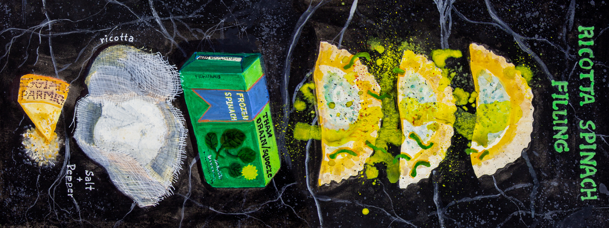 3-ingredient filling for ravioli by Taya T. Haught