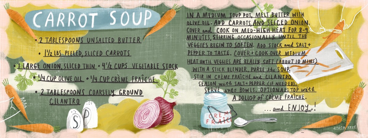 Fave Memory - Carrot Soup Recipe - Erica Root by Erica Root
