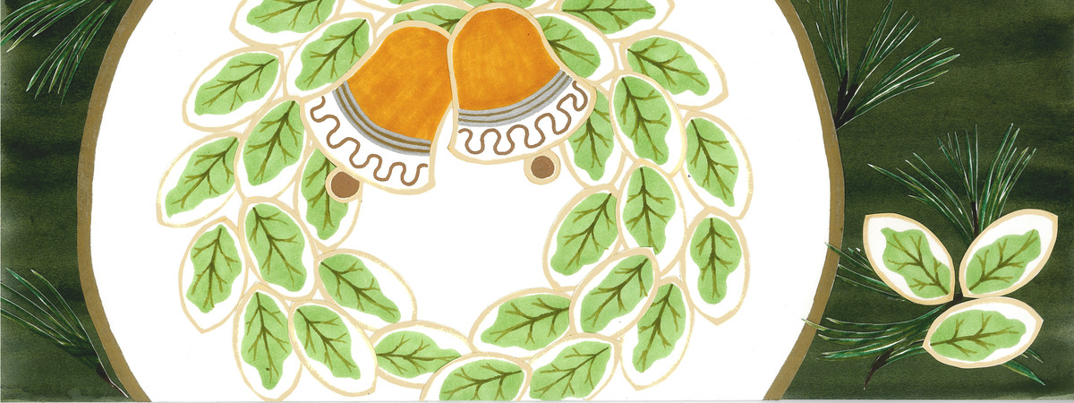 Magical Wintertime Wedding Cookie Wreath by Gina M. Brown