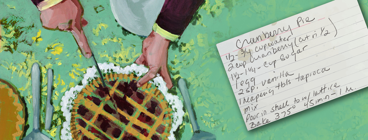 Cranberry pie (fave memory) by AMO painting