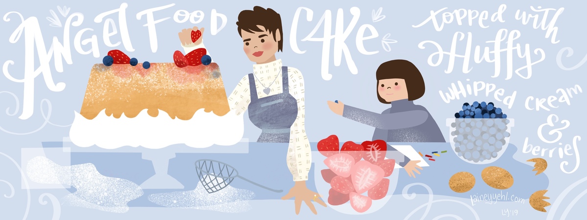 Angel Food Cake by Lainey Yehl