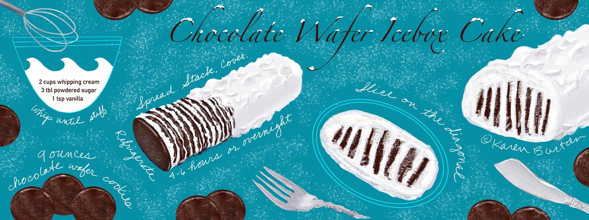 Chocolate Wafer Icebox Cake by Karen Burton