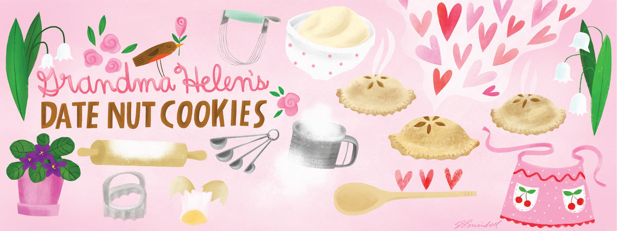 Grandma Helen's Date Nut Cookies by Salli S. Swindell