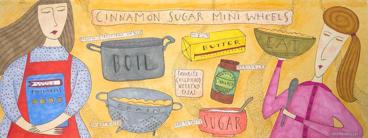 Cinnamon Sugar Mini Wheels by Shari Wolf
