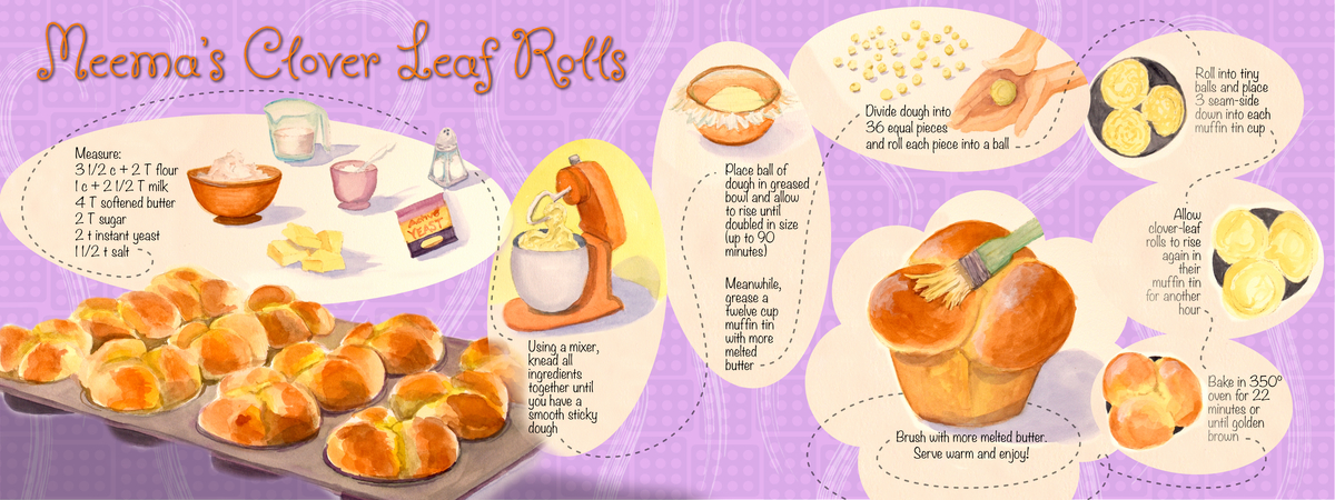 Meema's Clover Leaf Rolls by Terri Schmitt