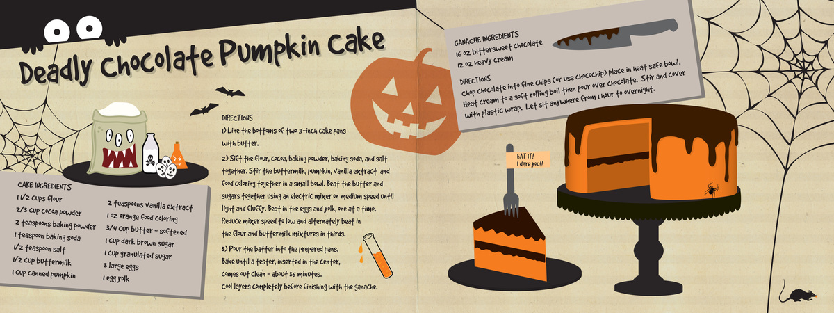 Deadly Chocolate Pumpkin Cake by Tais Horta Trovao