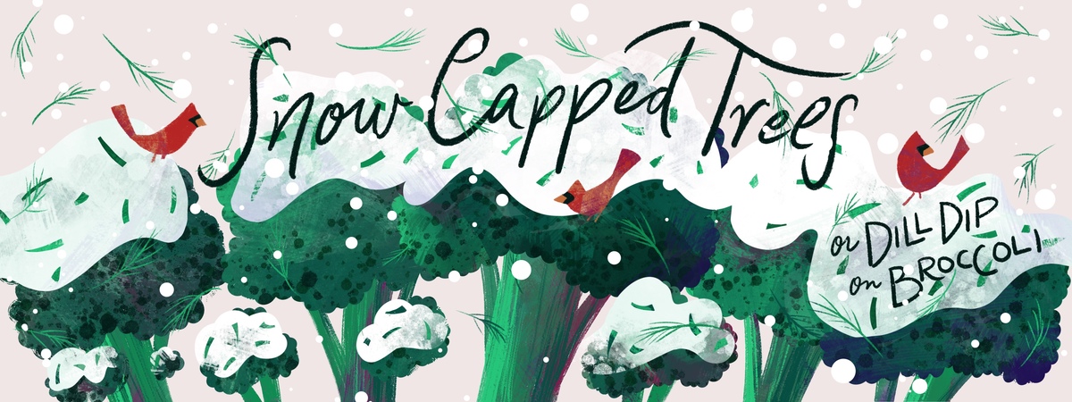 Snow Capped Trees by Sarah Ferone