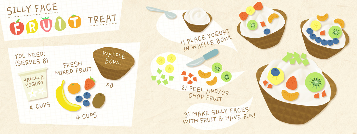 Silly Face Fruit Treat by Unice Kim